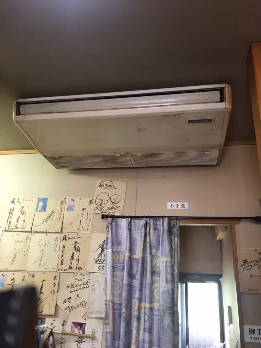 業務用エアコン、日本オフィス空調　エアコン施工前