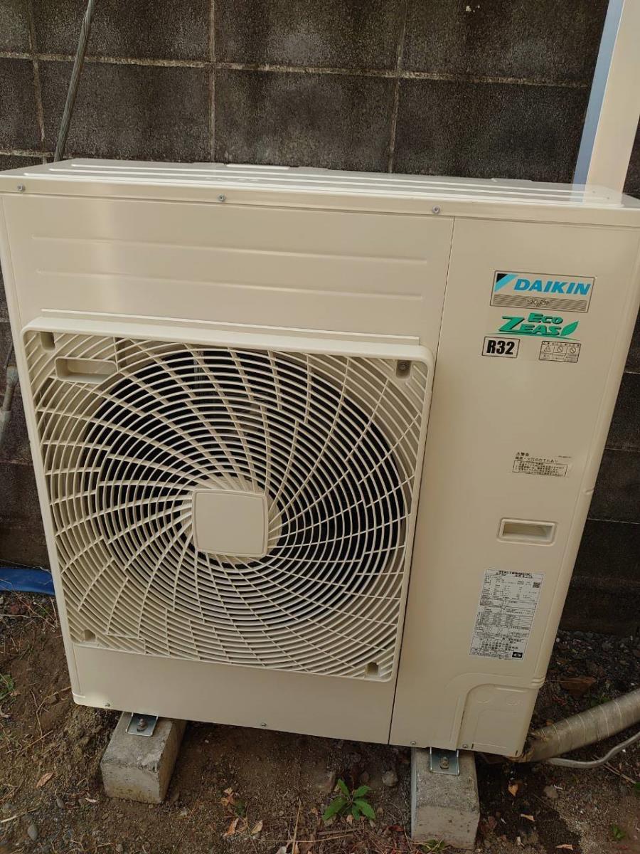 業務用エアコン、日本オフィス空調　施工後室外機